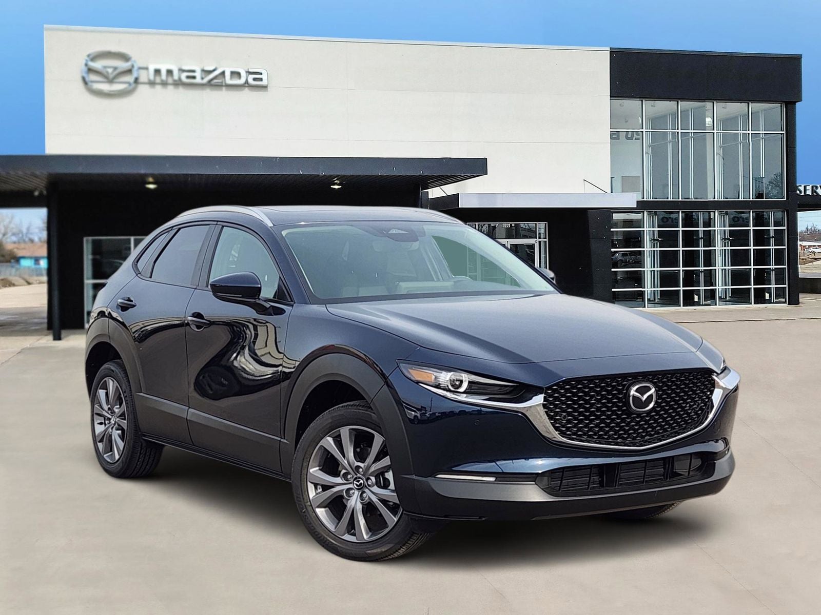 2026 Mazda Mazda CX-30 2.5 S Preferred in Deep Crystal Blue Mica — front three-quarter view