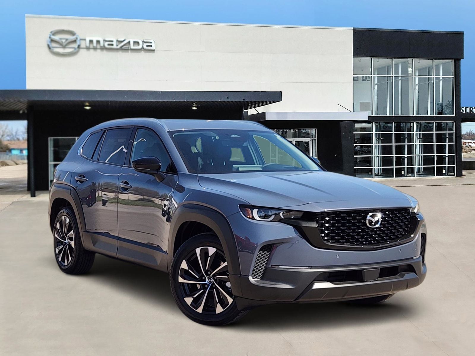 2026 Mazda Mazda CX-50 Hybrid Premium Plus in Polymetal Gray Metallic — front three-quarter view