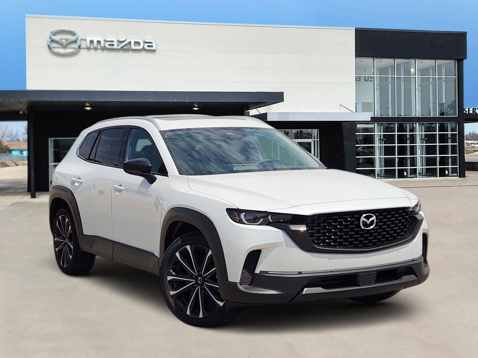 2026 Mazda Mazda CX-50 2.5 S Premium in Wind Chill Pearl — front three-quarter view