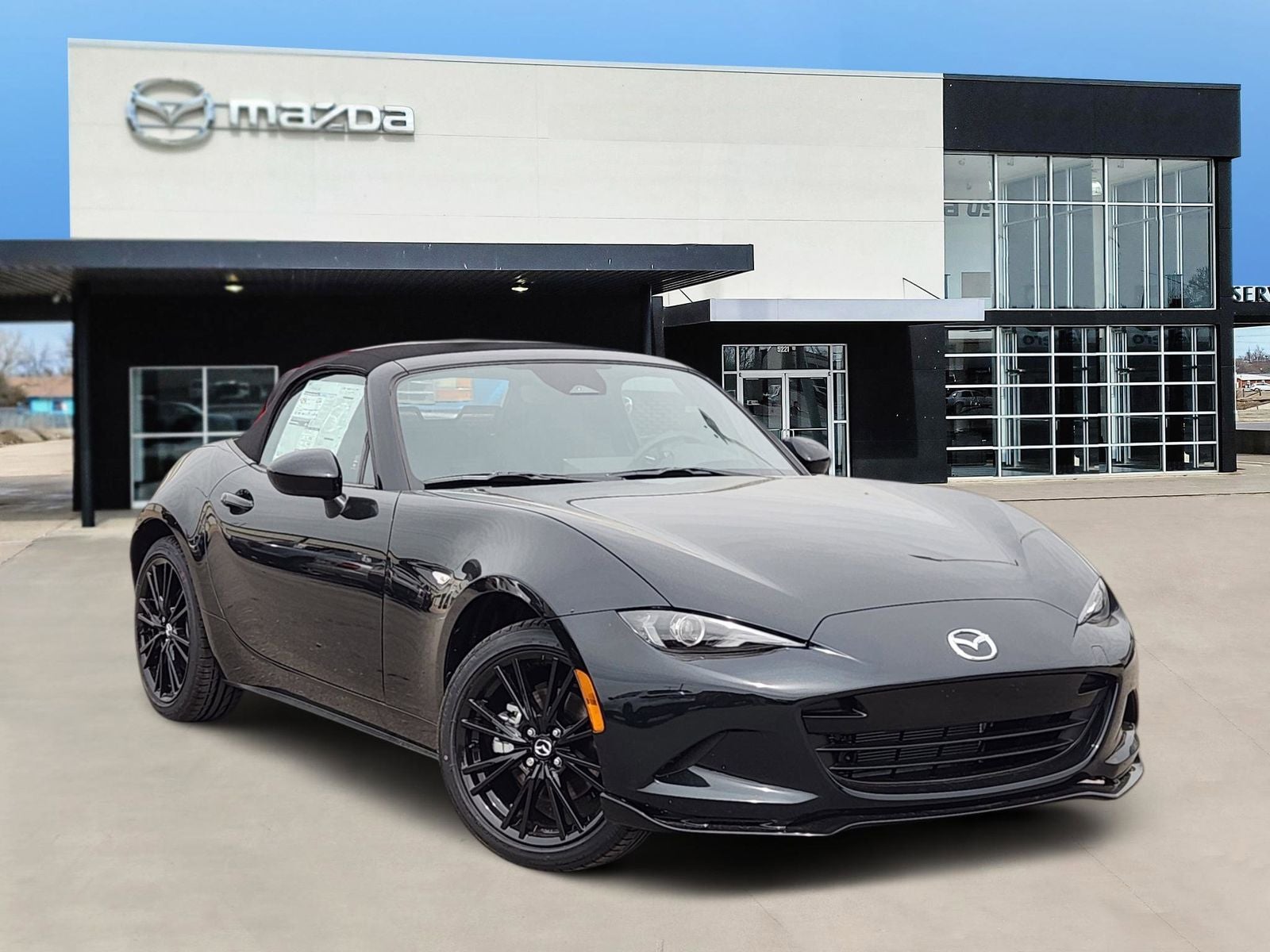 2026 Mazda Mazda MX-5 Miata Club in Jet Black Mica — front three-quarter view