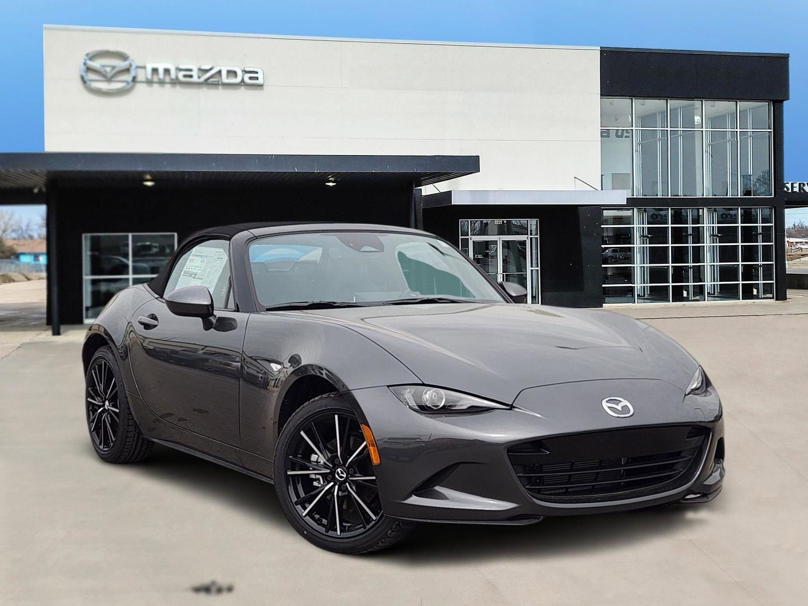 2026 Mazda Mazda MX-5 Miata Grand Touring in Machine Gray Metallic — front three-quarter view