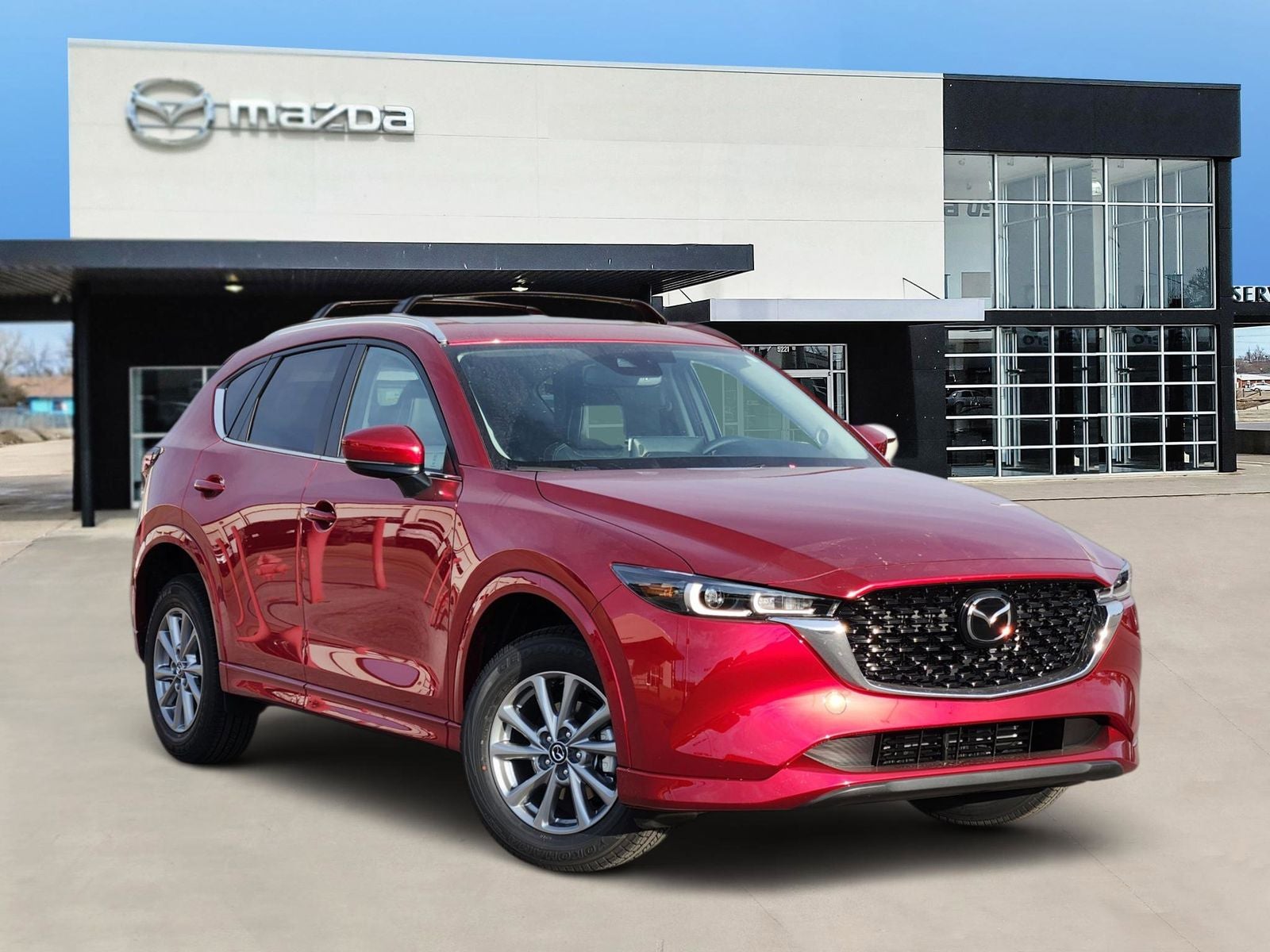 2025 Mazda Mazda CX-5 2.5 S Preferred Package in Soul Red Crystal Metallic — front three-quarter view