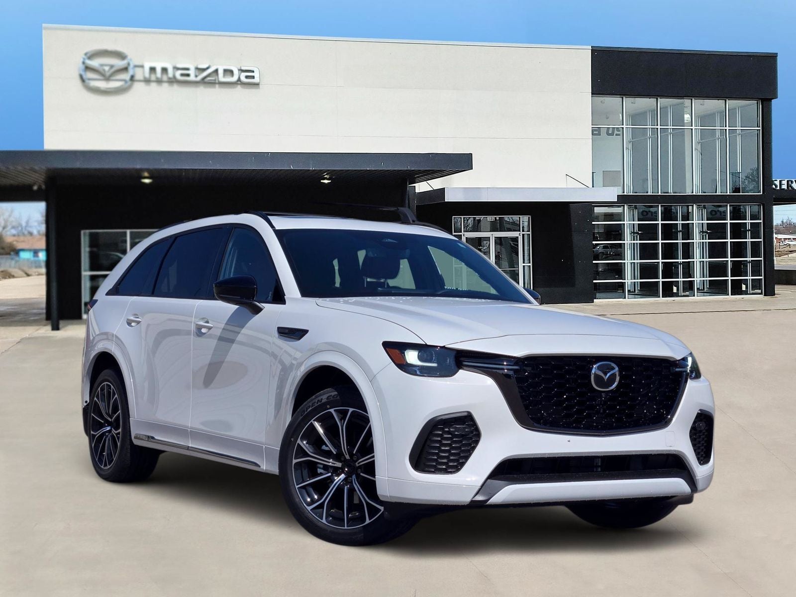 2026 Mazda Mazda CX-70 3.3 Turbo S Premium in Rhodium White Premium — front three-quarter view