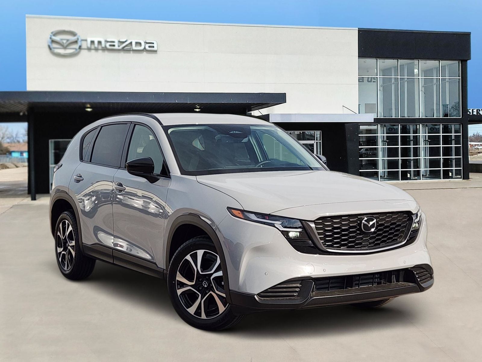 2026 Mazda Mazda CX-5 2.5 S Preferred in Aero Gray Metallic — front three-quarter view