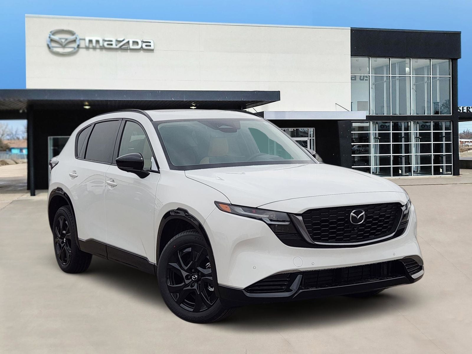 2026 Mazda Mazda CX-5 2.5 S Premium Plus in Rhodium White Metallic — front three-quarter view