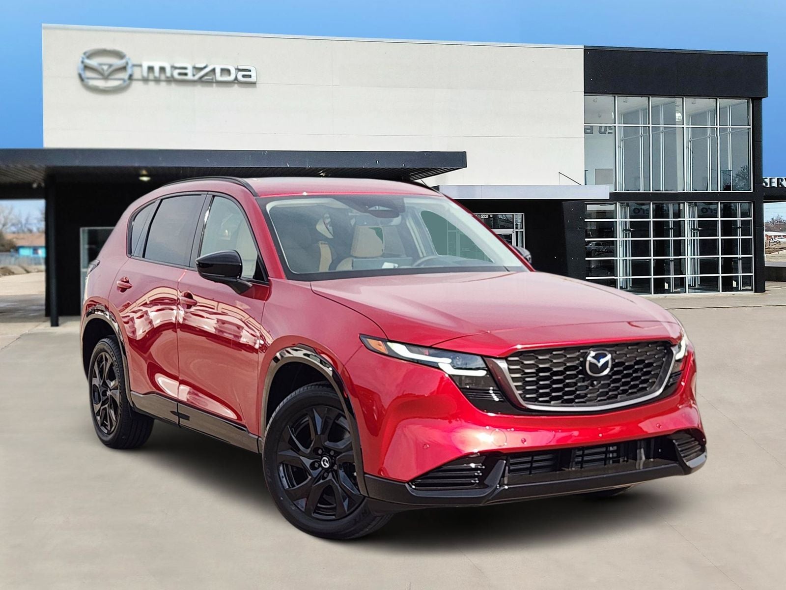 2026 Mazda Mazda CX-5 2.5 S Premium Plus in Soul Red Crystal Metallic — front three-quarter view
