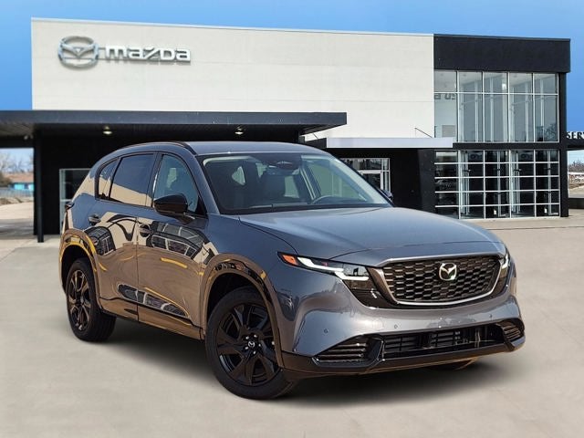 2026 Mazda Mazda CX-5 2.5 S Premium AWD in Polymetal Gray Metallic — front three-quarter view