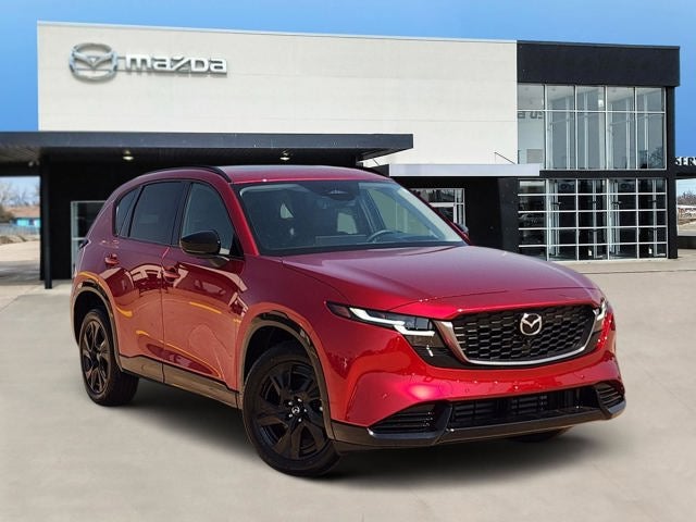 2026 Mazda Mazda CX-5 2.5 S Premium Plus AWD in Soul Red Crystal Metallic — front three-quarter view