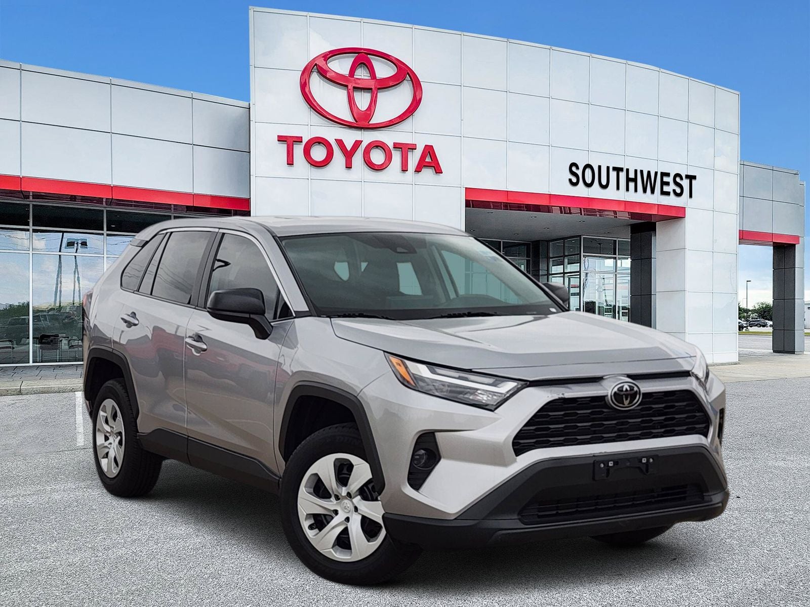 2023 Toyota RAV4 Hybrid XSE in Midnight Black Metallic — front three-quarter view