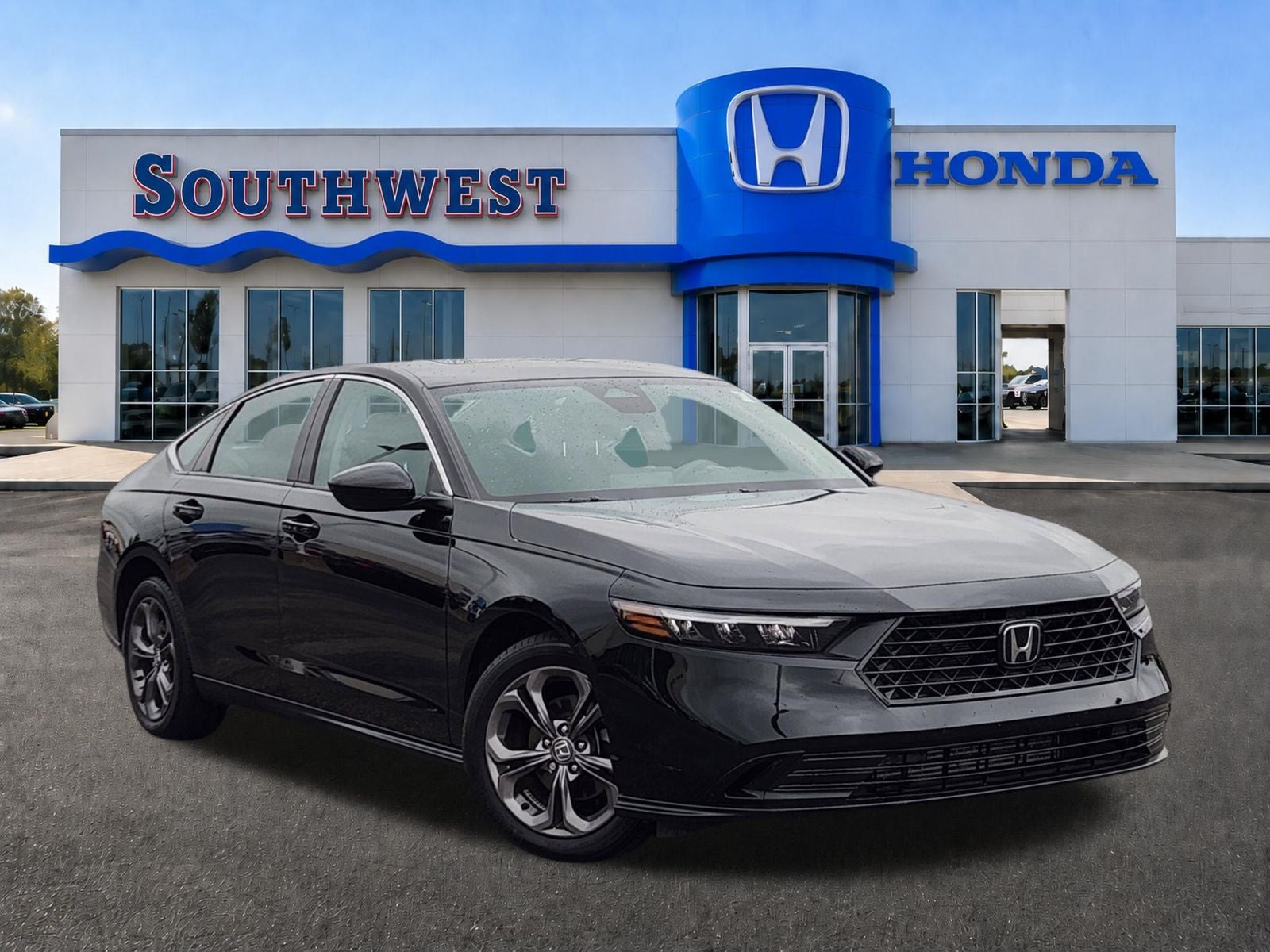 2024 Honda Accord EX in Crystal Black Pearl — front three-quarter view